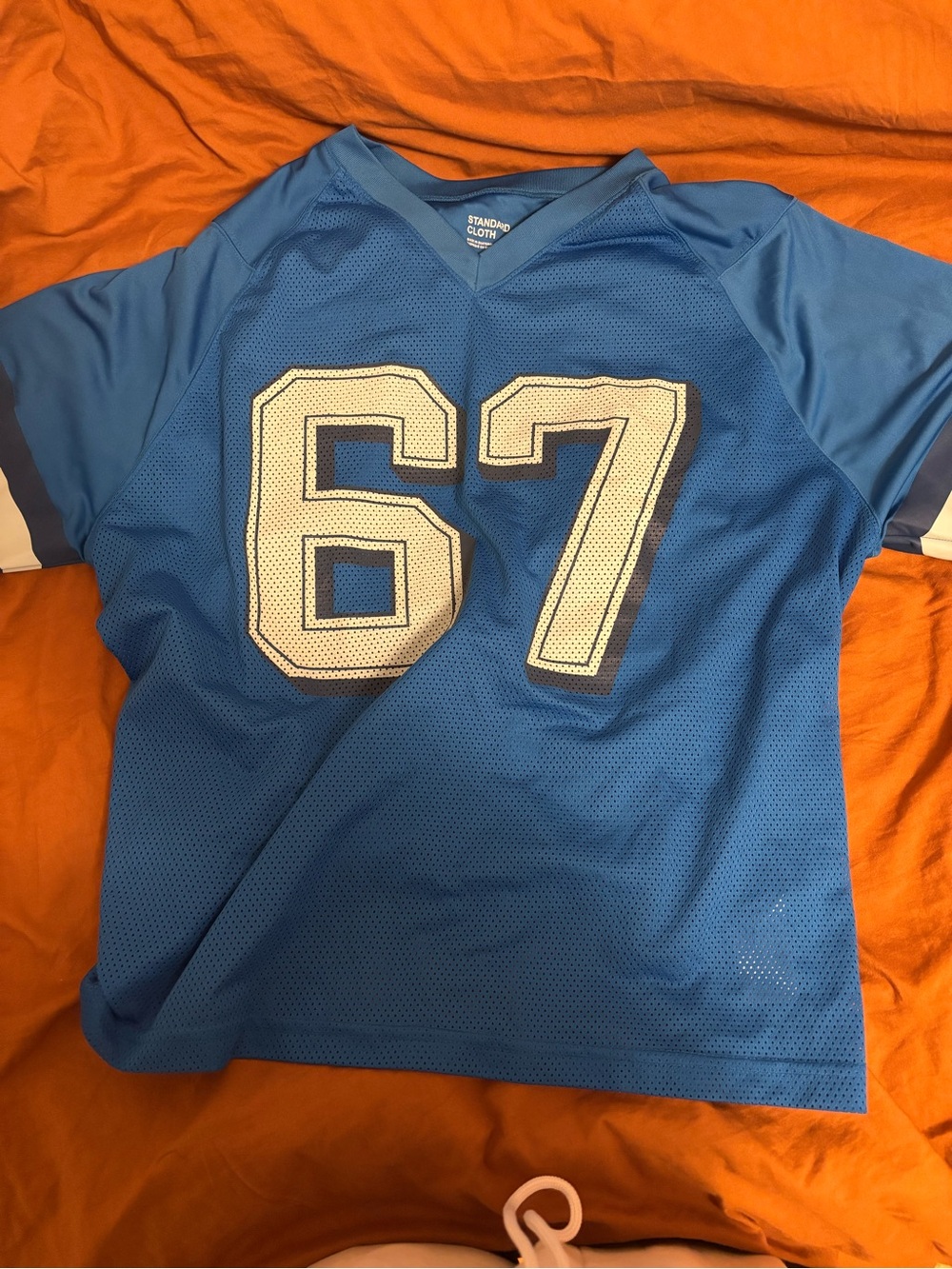 Unisex Blue Athletic Football Jersey - 67